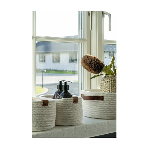 Set di cestini per il bagno in tessuto 3 pz 35x25x13 cm Jarana - House Nordic-image-2