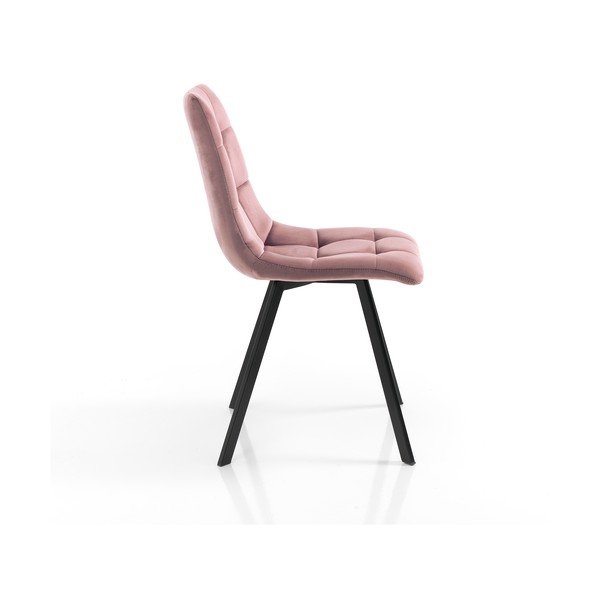 Sedie da pranzo in set rosa in velluto 2 pz Toffee – Tomasucci-image-2