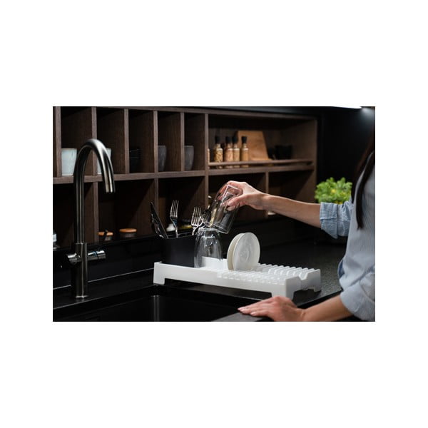 Scolapiatti bianco Livio Duo - Vialli Design-image-1