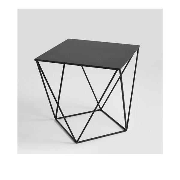 Tavolino nero Custom Form Daryl, lunghezza 60 cm - CustomForm-image-2