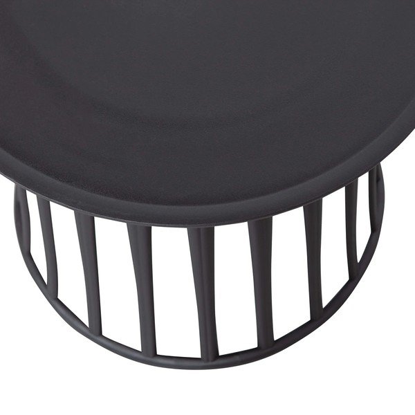 Tavolo portaoggetti da esterno nero Boy - WOOOD-image-2