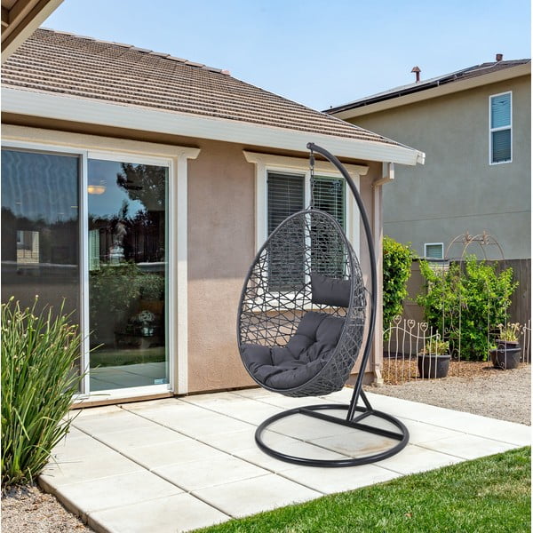 Sedia pensile da giardino nera senza supporto Costelo - Bonami Selection-image-1