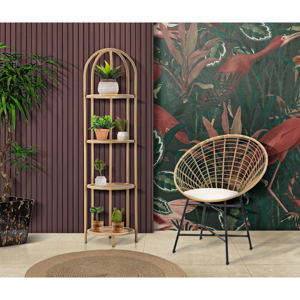 Scaffale in metallo colore naturale 40x150 cm Panama - Mauro Ferretti-image-1