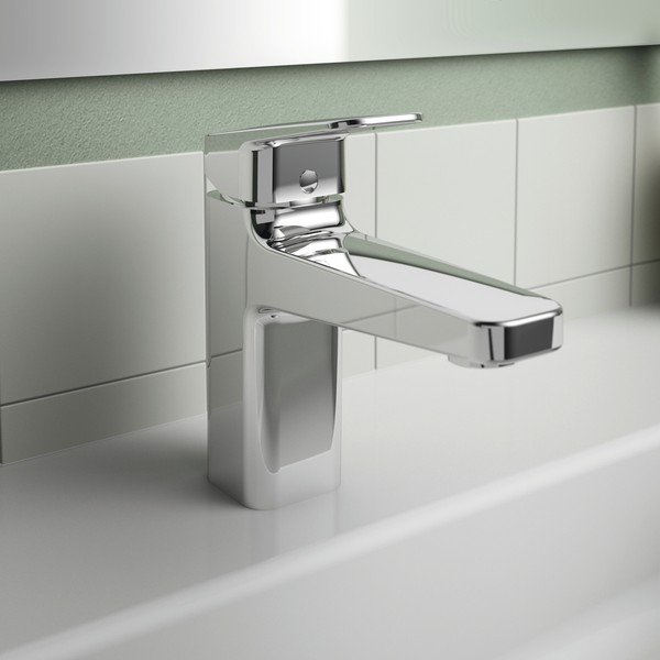 Rubinetto per lavabo argentato effetto lucido Ceraplan - Ideal Standard-image-1