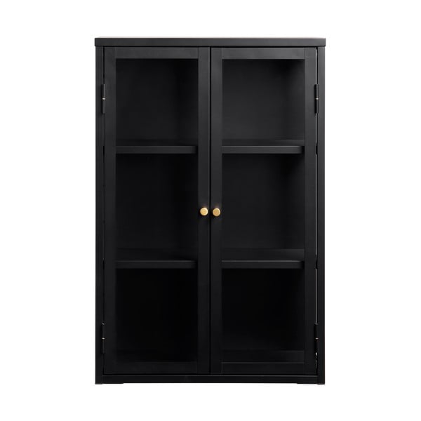 Vetrina in metallo nero 60x90 cm Carmel - Unique Furniture