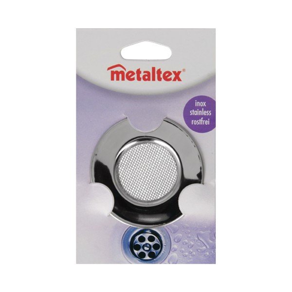 Filtro per lavello in acciaio inox, ø 7,5 cm - Metaltex-image-1