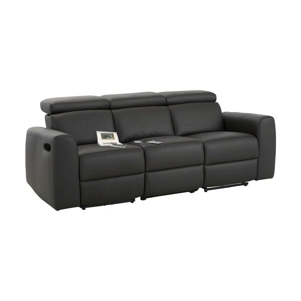 Divano marrone in similpelle 216 cm Capena - Støraa-image-2