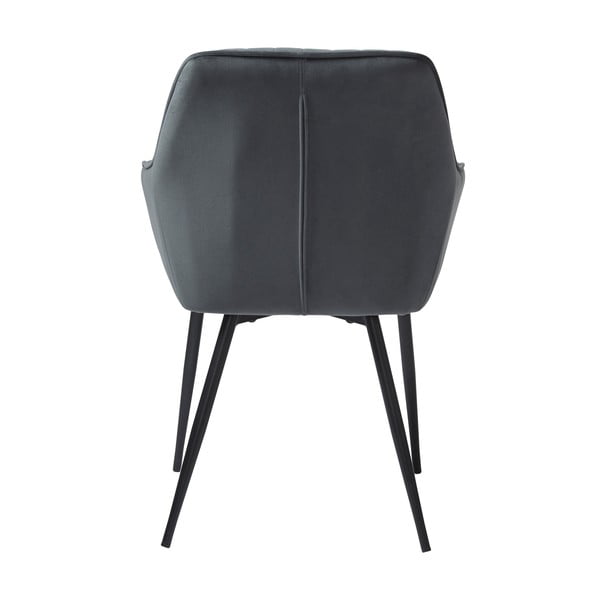 Set di sedie da pranzo grigia in imbottito con braccioli 2 pz Nolan Stripe – Unique Furniture-image-4