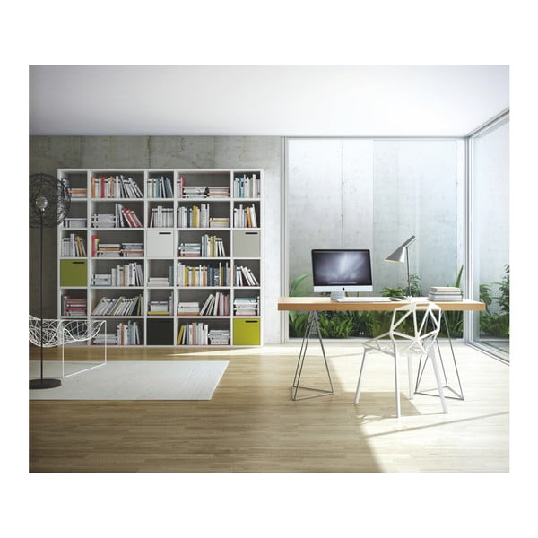 Libreria bianca, altezza 224 cm Pombal - TemaHome-image-4