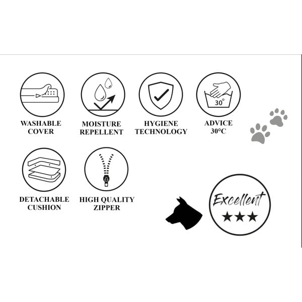 Coprisedile per cani grigio scuro 90x80 cm - Madison-image-4