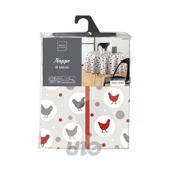 Tovaglia lavabile ø 160 cm Suzette - douceur d'intérieur-image-2