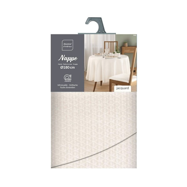 Tovaglia in jacquard ø 180 cm Stella – douceur d'intérieur-image-4