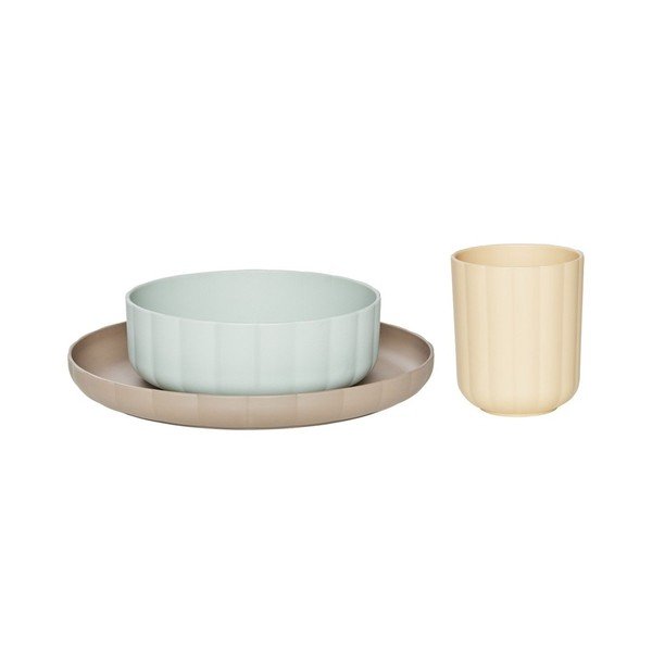 Set da pranzo per bambini in plastica 3 pz Pullo – OYOY Mini