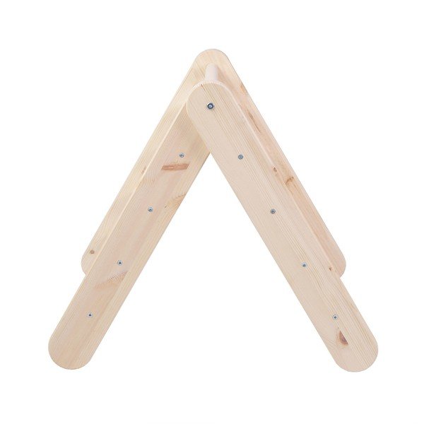 Pikler triangolo montessori di colore naturale in pino massiccio 60x60x60 cm Montessori – Meowbaby-image-4