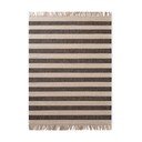 Tappeto nero/color crema in iuta reversibile/tessuto a mano 120x170 cm Playa – Hanse Home