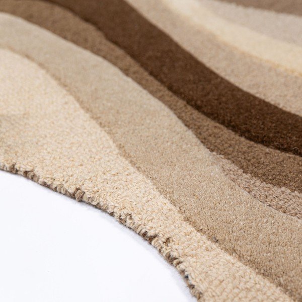 Tappeto marrone/beige in lana tessuto a mano 140x200 cm Envy Wool – Flair Rugs-image-3