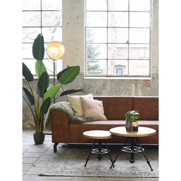 Tavolino con piano in legno di mango , ⌀ 60 cm Solid - LABEL51-image-4