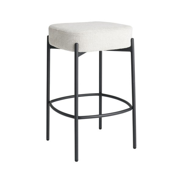 Sgabello color crema imbottito Preppina – Ellos Home