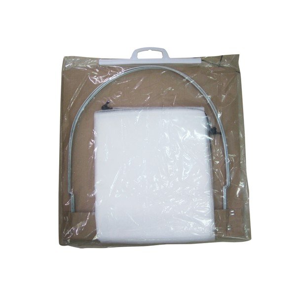 Rete per serra a tunnel per piante bianca in poliestere 300 x 45 x 48 cm - Garden Pleasure-image-1