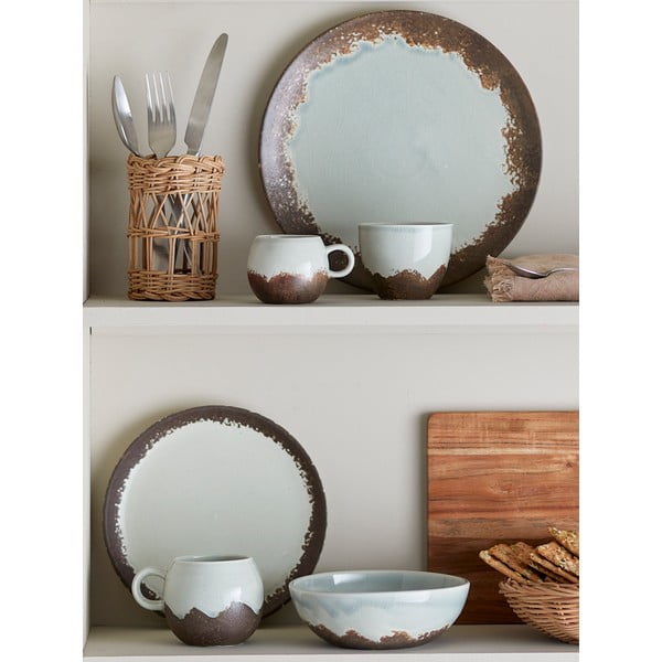 Set da pranzo in pietra 12 pz Paula – Bloomingville-image-2