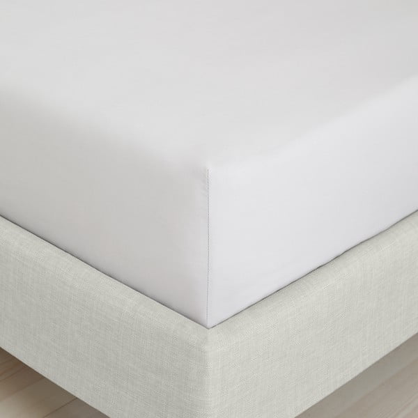 Lenzuolo con angoli grigio in percalle di cotone 185x200 cm Cotton Percale – Bianca-image-3