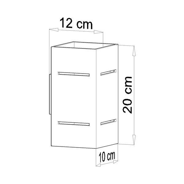 Lampada da parete grigia Torre - Sollux-image-2