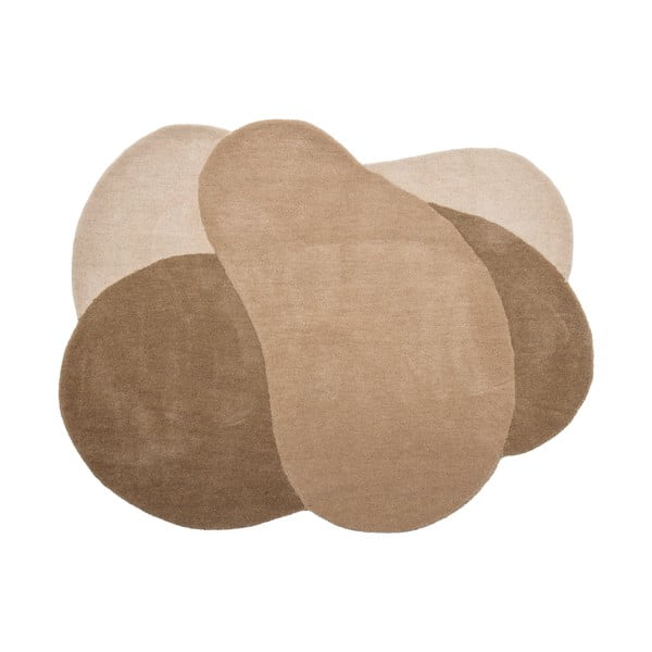 Tappeto in lana marrone 110x140 cm Denton - Bloomingville