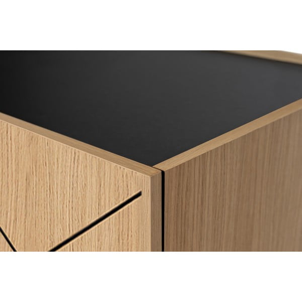 Cassettiera in rovere decorata Ramalade Porto - Woodman-image-1