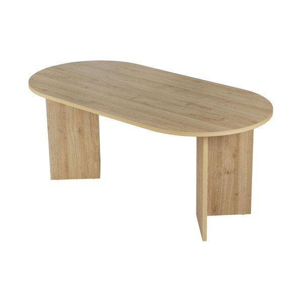 Tavolo da pranzo con effetto rovere 89,5x180 cm Sablin – Kalune Design-image-1