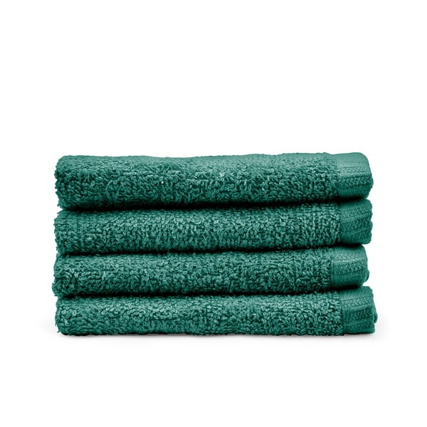 Set di asciugamani con asciugatura rapida verdi in cotone 4 pz 30x30 cm Quick Dry – Catherine Lansfield