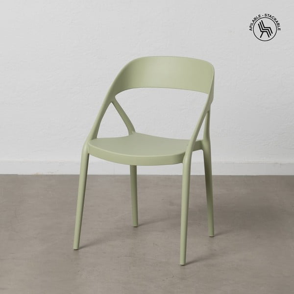 Set di 2 sedie da pranzo verde chiaro in plastica - Ixia-image-2