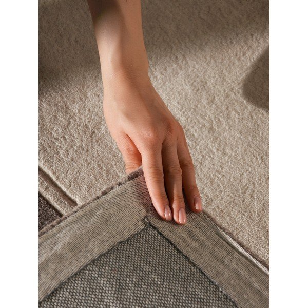 Tappeto marrone/color crema in lana 160x230 cm Quentin – Villeroy&Boch-image-1