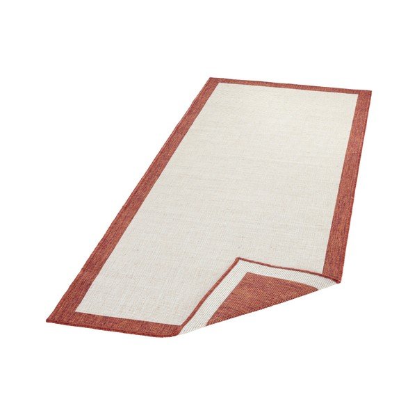 Tappeto da esterno Panama rosso e crema, 80 x 250 cm - NORTHRUGS-image-2