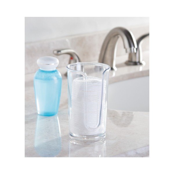 Vassoio trasparente per struccarsi Clarity Tampon Remover - iDesign-image-2