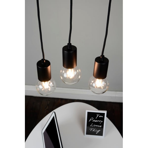 Lampada a sospensione nera con paralume in metallo ø 5 cm Cero - Sotto Luce-image-2