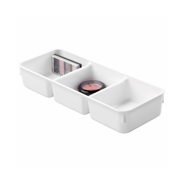 Bílý organizér InterDesign Rain, délka 34 cm