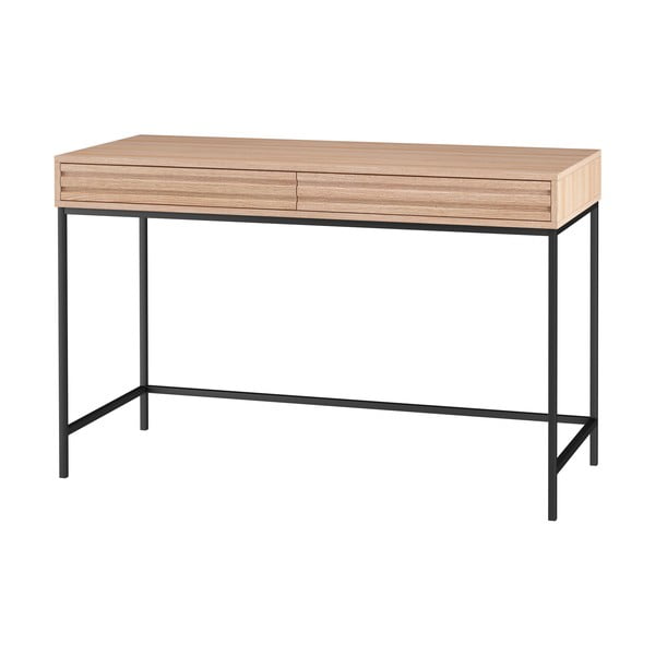 Scrivania con piano effetto rovere 50x120 cm Celine - Støraa-image-1