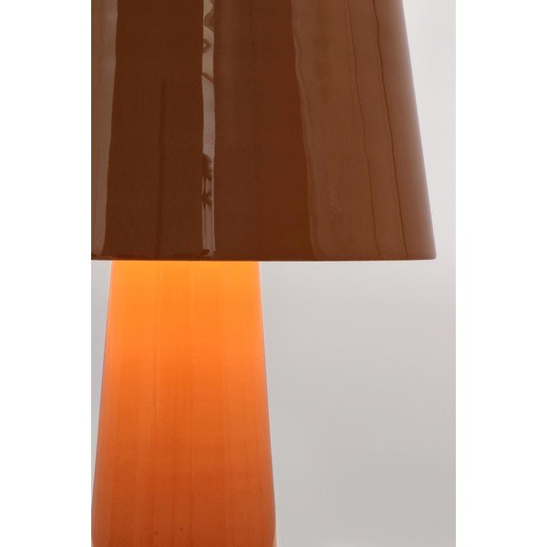 Lampada da tavolo LED arancione in metallo con paralume in metallo (altezza totale 51 cm) Turner – Bizzotto-image-2