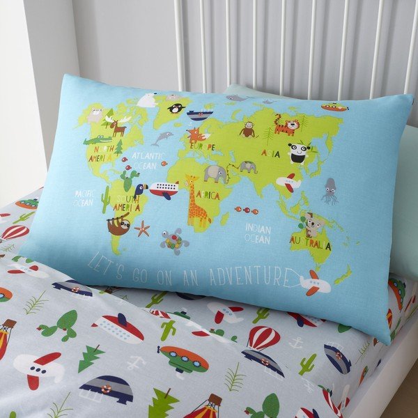 Biancheria da letto per bambini con motivo di animali, 135 x 200 cm Animal Adventures - Catherine Lansfield-image-1