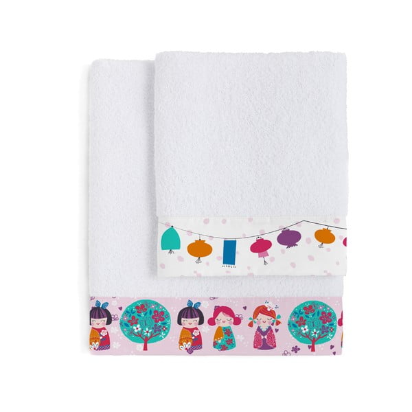 Set di 2 asciugamani per bambini Cherry Blossom - Moshi Moshi