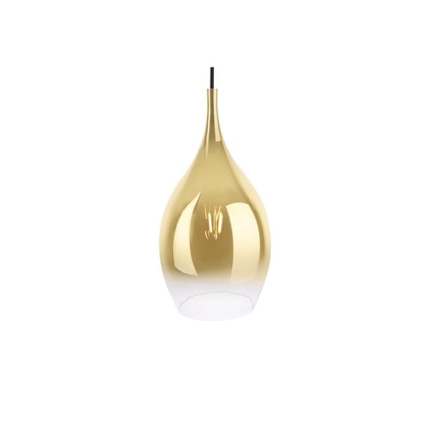 Lampada a sospensione in vetro color oro , ø 20 cm Drup - Leitmotiv