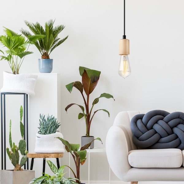 Lampadario di colore naturale Leon – LAMKUR-image-1