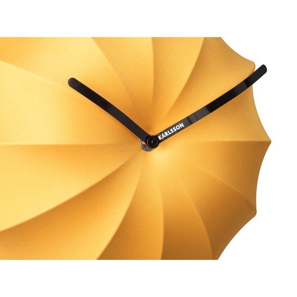 Orologio da parete giallo , ø 40 cm Stretch - Karlsson-image-3