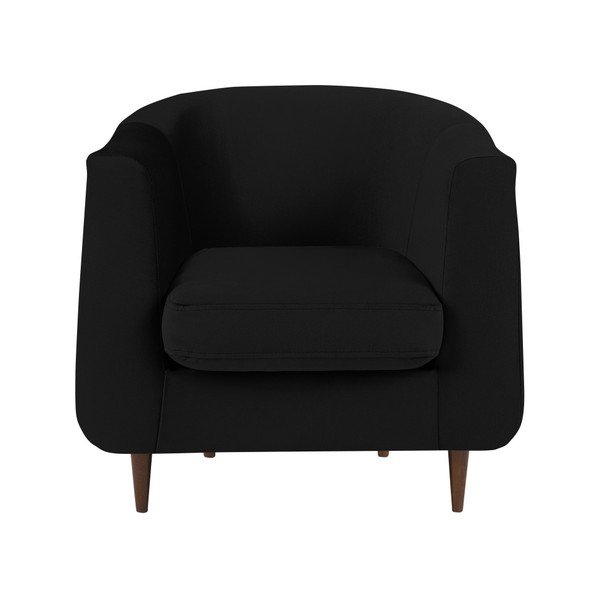 Černé sametové křeslo Kooko Home Glam