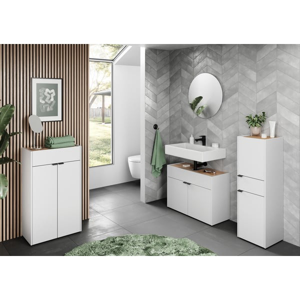 Mobile bianco sotto il lavabo 80x60 cm Forano - Germania-image-4