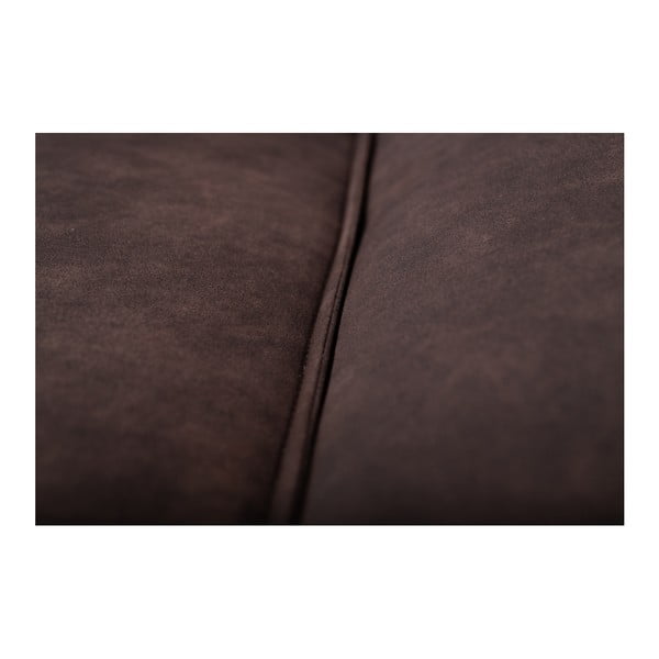 Divano marrone con rivestimento in finta pelle 224 cm Copenhagen – Scandic-image-4