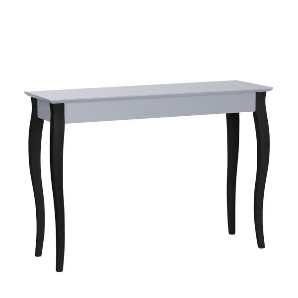 Consolle grigio scuro con gambe nere Lilo, larghezza 105 cm - Ragaba