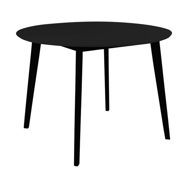 Tavolo da pranzo rotondo con piano nero 105x105 cm Vojens - House Nordic