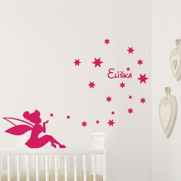 Adesivo da parete con il nome Blowing The Stars (soffiare le stelle) - Ambiance-image-1