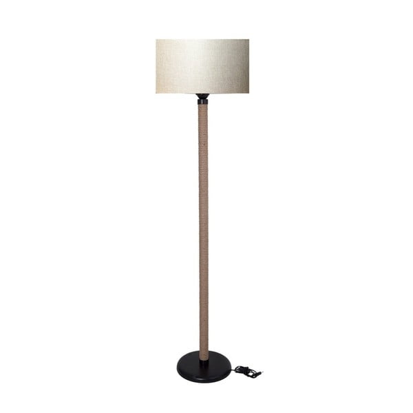 Lampada a stelo con paralume crema chiaro Lampada Rope - Kate Louise